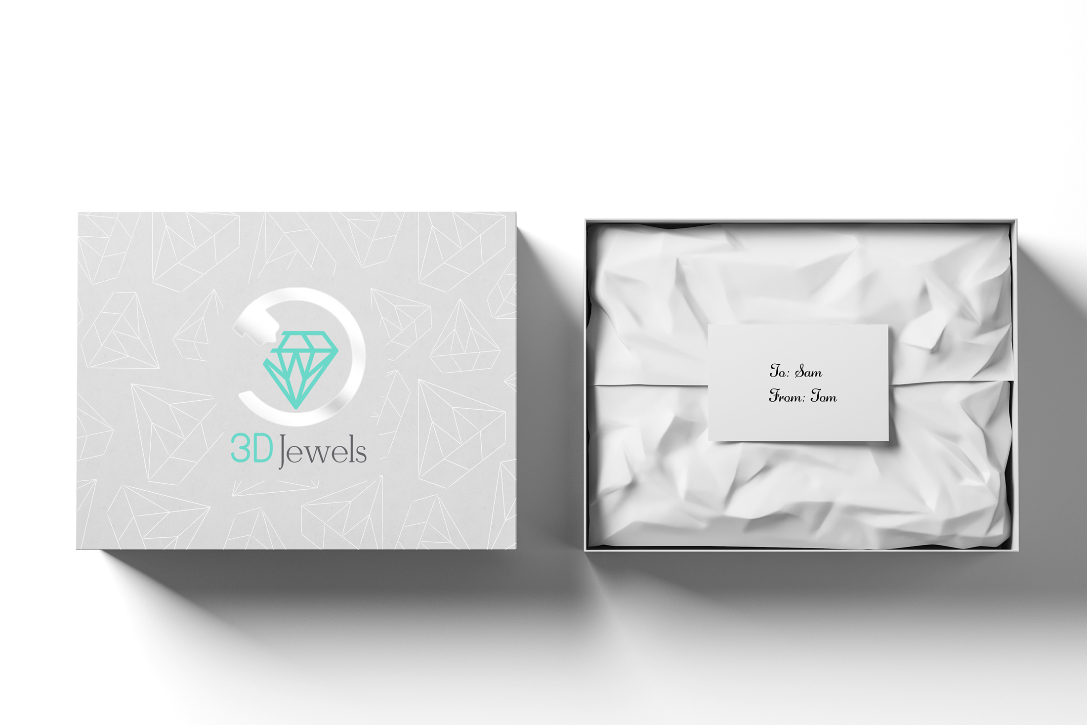 3d Jewels Package Branding